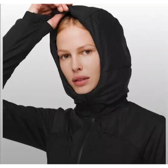 Lululemon Women'sDown For It All Jacket Water Resistant Black Sz 2 NEW - Picture 7 of 12